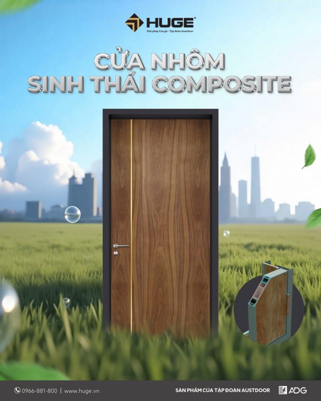 cửa nhôm Composite - cửa Huge