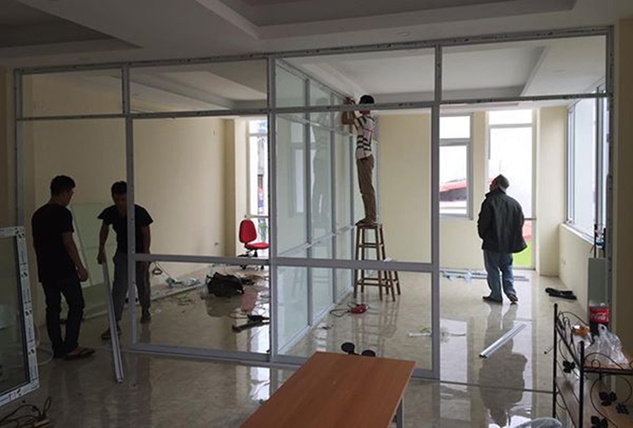 Xưởng nhôm kính tại Hà Đông