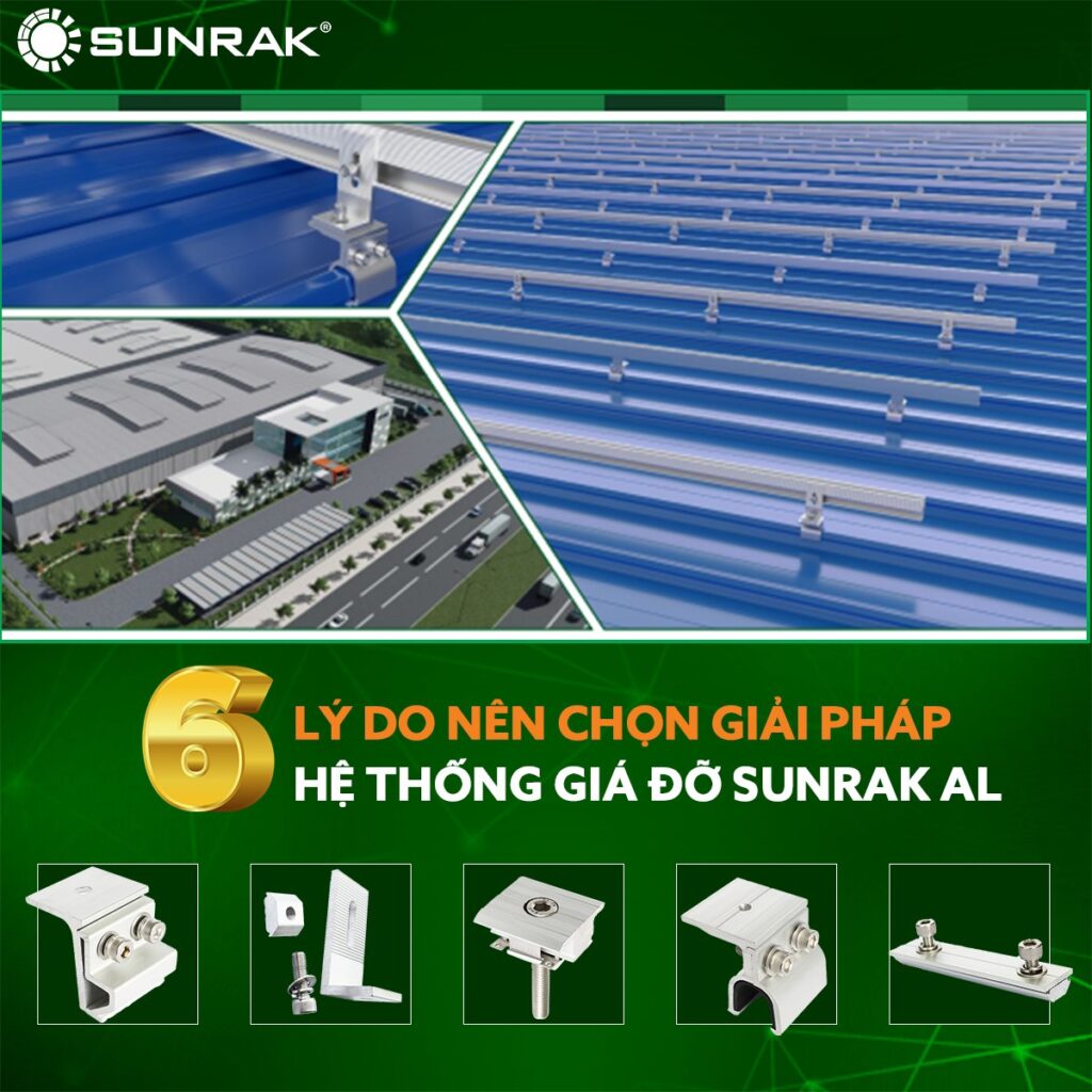 Khung giá đỡ pin năng lượng mặt trời Sunrak